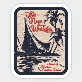 New Waikiki / Tiki Bar / Hawaiian Style / Retro 50s California Sticker